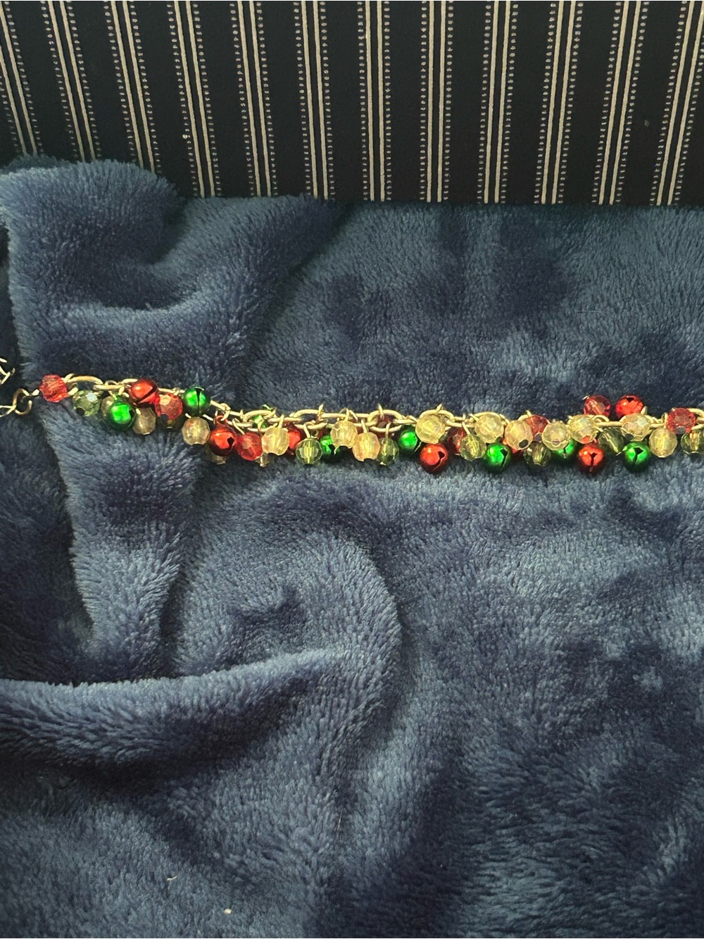 Vintage Christmas Jingle Bell Charm Bracelet